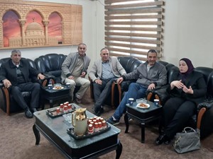 زيارة مدير عام الحكم المحلي م.ميرفت غزال لبلدية يعبد للتباحث في اوضاع البلدة 