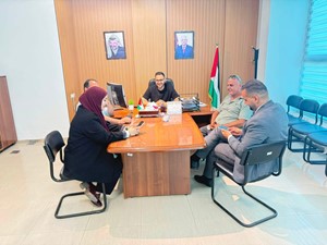 المجلس الاعلى للشباب والرياضة يزور مديرية الحكم المحلي في محافظة قلقيلية 